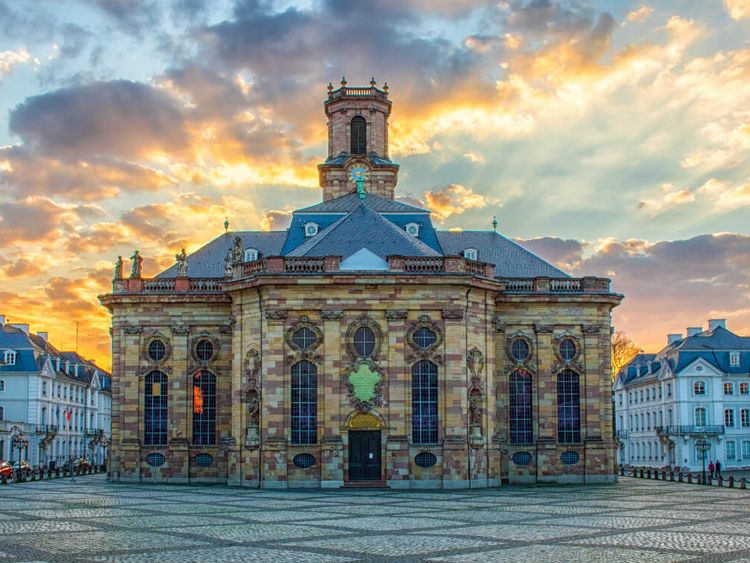Außenaufnahme Ludwigskirche in Saarbrücken